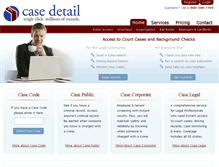 Tablet Screenshot of casedetail.com